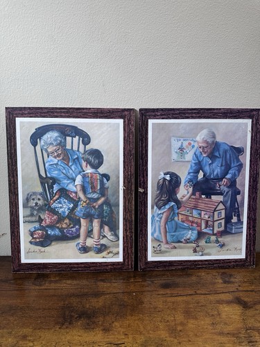Vtg sandra kuck framed prints - vtg,